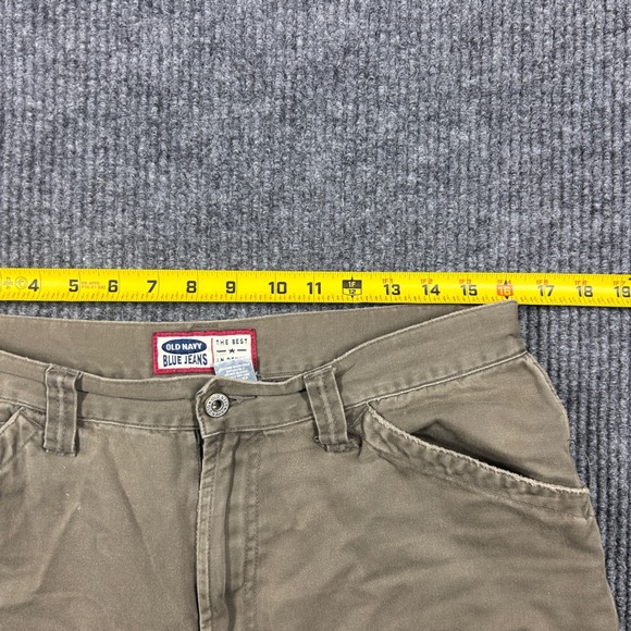 Vintage Old Navy Pants Men's 34x32 Carpenter Khaki Cotton Workwear Skater Y2K - Picture 8 of 9